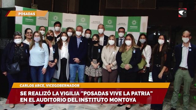 Se realizó la vigilia Posadas Vive la Patria en el auditorio del Instituto Montoya