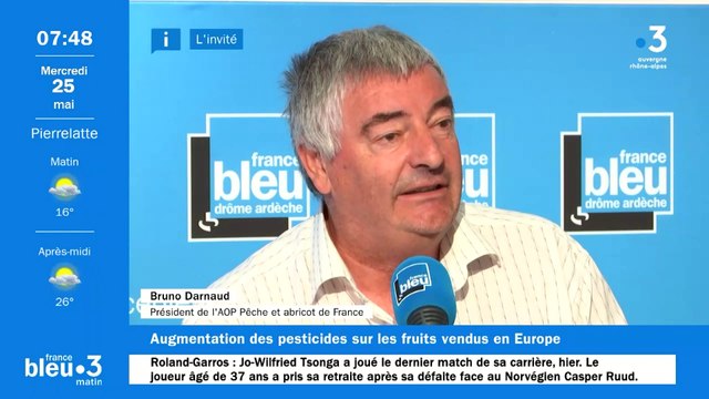 Bruno Darnaud, arboriculteur à la Roche-de-Glun, président de l'AOP pêches et abricots de France