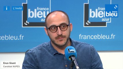 L'invité de 7h50 : Enzo Giusti, candidat NUPES - France Bleu Azur (25 mai 2022)