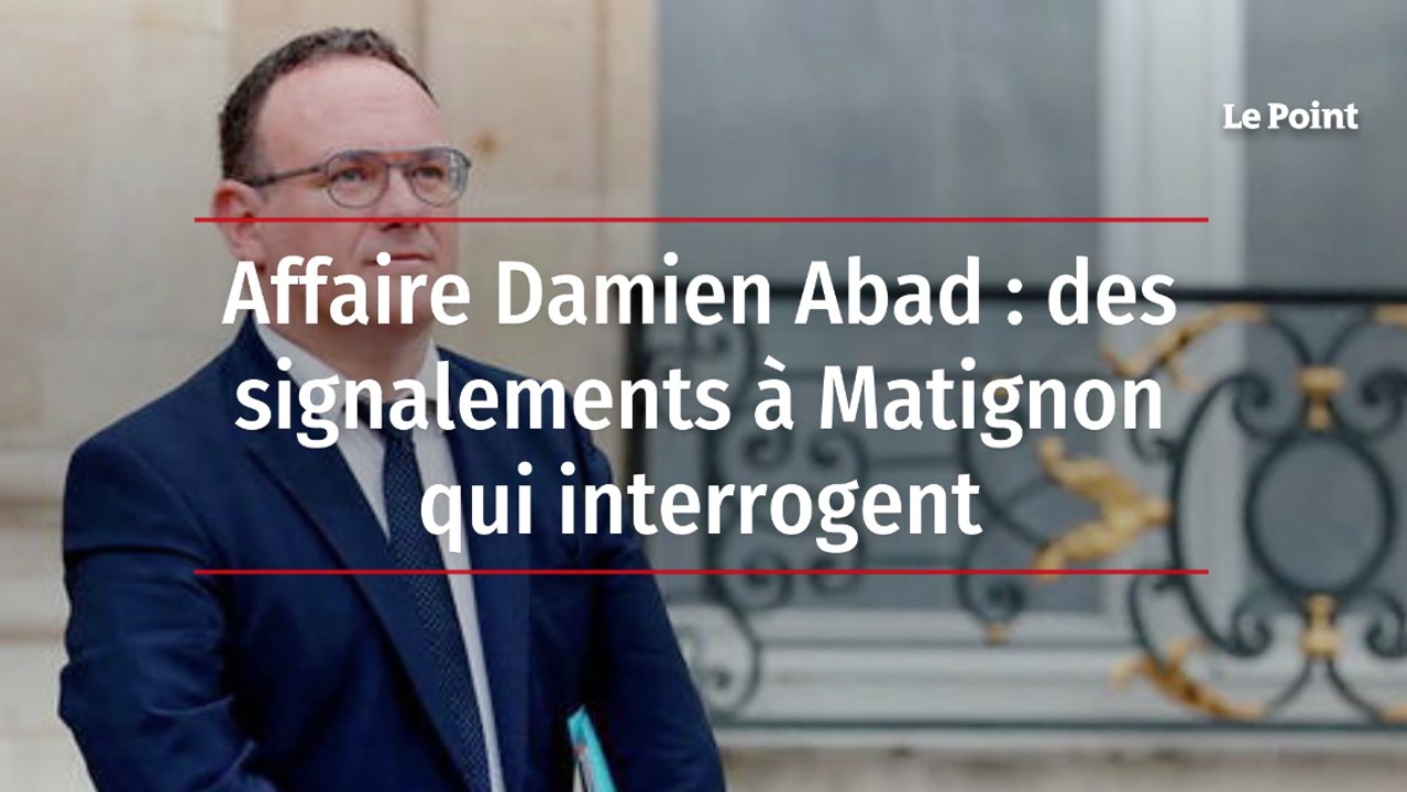 Affaire Damien Abad : des signalements à Matignon qui interrogent