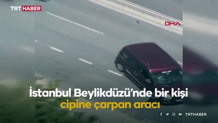 Download Video: Cipine çarpan aracı hurdaya çevirdi