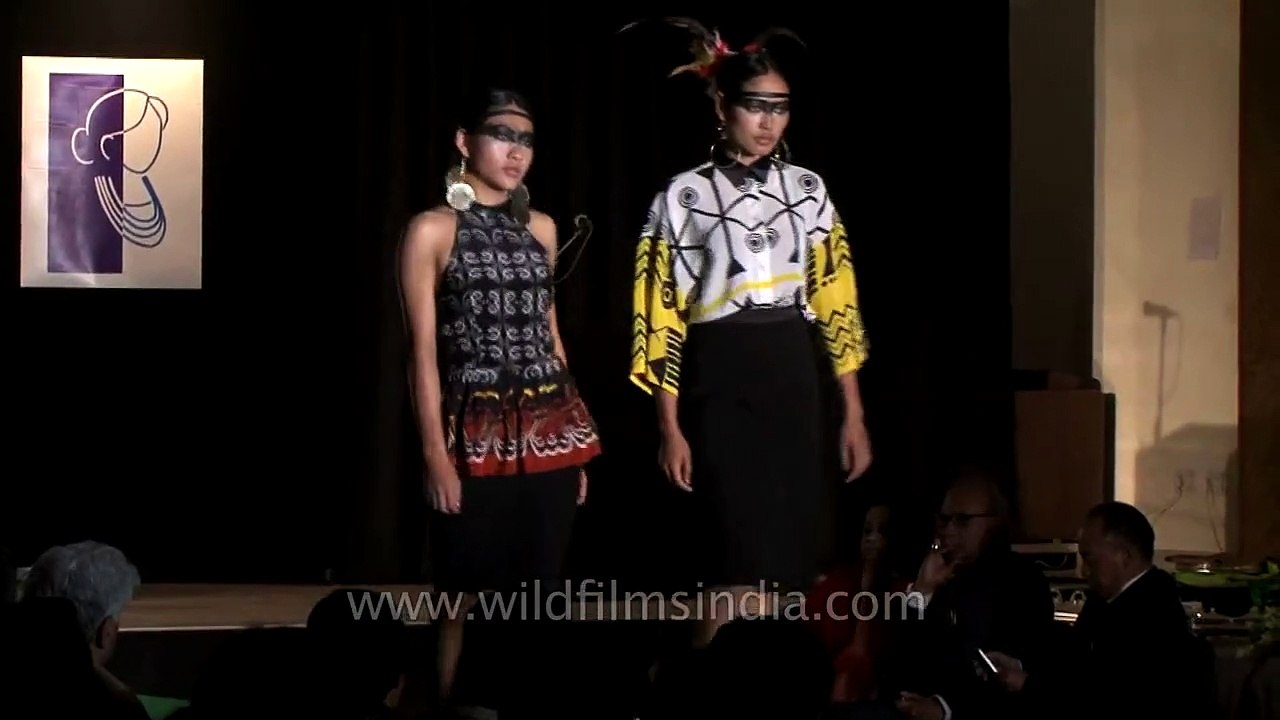Hornbill festival fashion show on Atsu Sekhose's designs, Nagaland