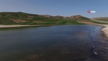 Sivas'ta geçen yaz tamamen kuruyan Bingöl Gölü yeniden suyla doldu