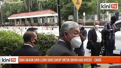 Baki akaun saya lebih dari cukup untuk bayar kad kredit - Zahid