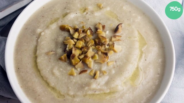 Soupe châtaignes et choux vert