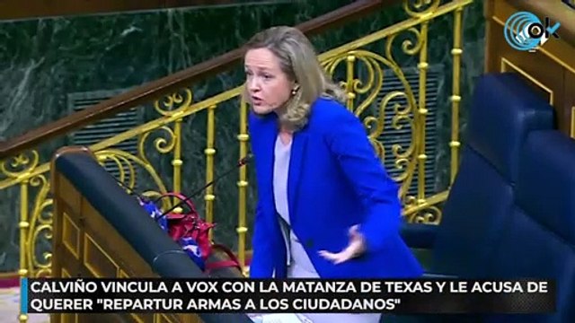 Calviño vincula a Vox con la matanza de Texas y le acusa de querer repartir armas a los ciudadanos