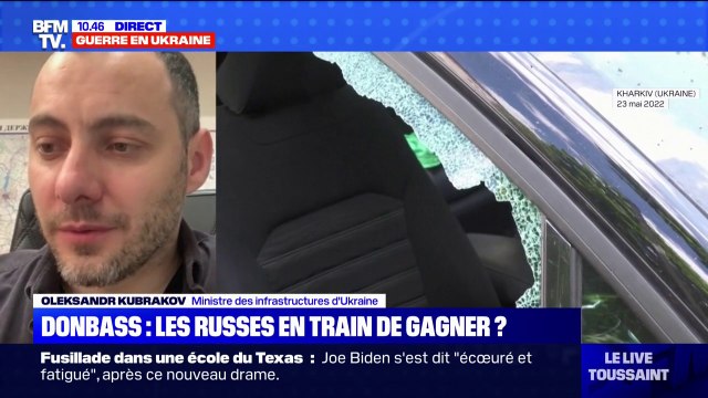Le ministre des infrastructures d'Ukraine estime sur BFMTV le coût des dégâts entre 90 et 100 milliards de dollars
