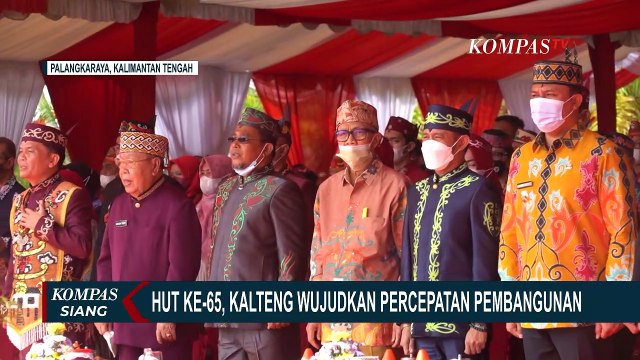 Gubernur Sugianto Sabran Pimpin Upacara Harjad ke-65 Provinsi Kalimantan Tengah