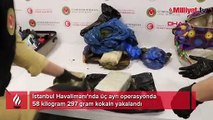 İstanbul Havalimanı’nda 3 operasyon! Kilolarca kokain ele geçirildi