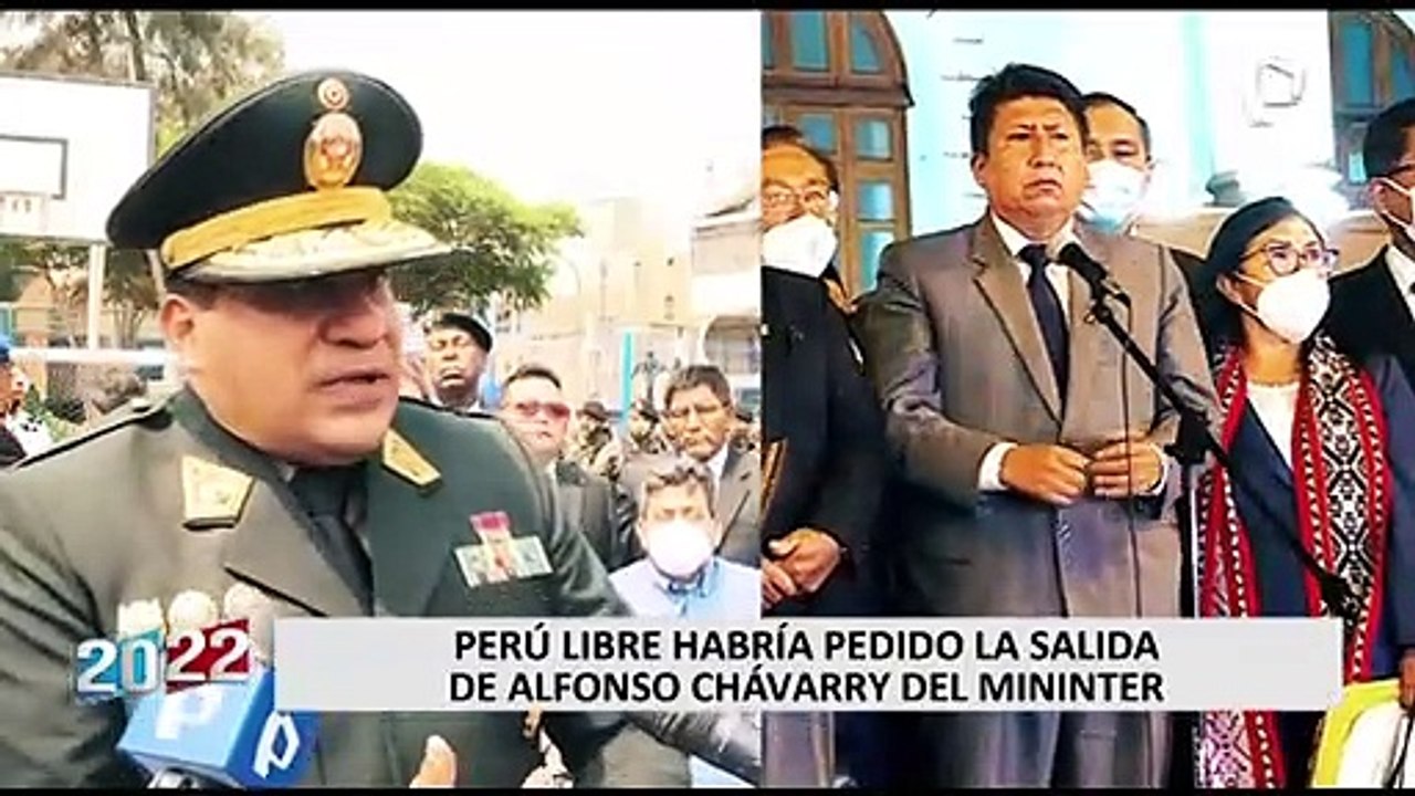 Perú Libre habría influenciado en salida de Alfonso Chávarry del Mininter