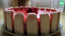 Bavarois rhubarbe/fraise