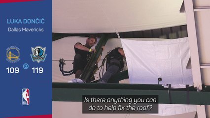 'I'll ask Dirk' - Doncic left bemused by Mavs' leaky roof