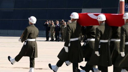Şehitlerimiz törenle memleketlerine uğurlandı