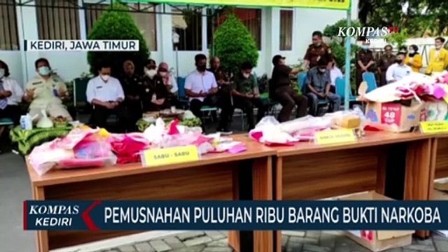 Kejaksaan Negeri Kota Kediri Musnahkan Ribuan Barang Bukti Narkoba