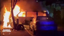 Camioneta ardió en llamas en la colonia Jardines de Guadalupe, en Guadalajara