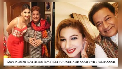 Anup Jalotaji Hosted Birthday Party Of Rohitashv Gour’s Wife Rekha Gour