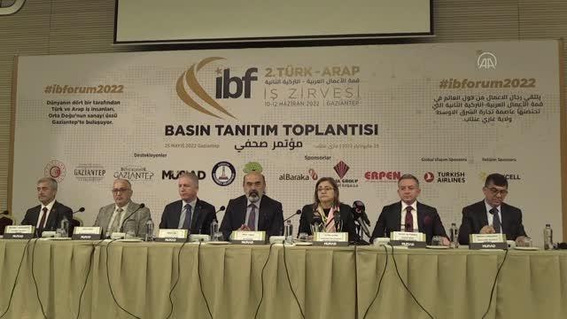 GAZİANTEP - IBF 2. Türk-Arap İş Zirvesi'nin tanıtım toplantısı yapıldı