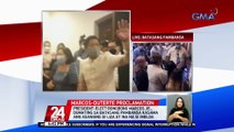 President-elect Bongbong Marcos Jr., dumating sa Batasang Pambansa kasama ang asawang si Liza at ina na si Imelda | 24 Oras