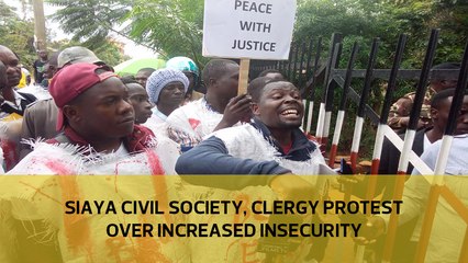 Civil society, clergy protest in Siaya over increased insecurity