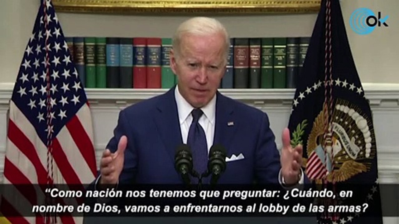Biden señala al lobby de las armas tras el tiroteo masivo en una escuela de Texas