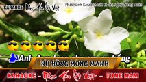 Karaoke Nụ Hồng Mong Manh Tone Nam - KARAOKE Nhạc Hoa Lời Việt - Karaoke Nhạc Trẻ Tone Nam Hay Nhất