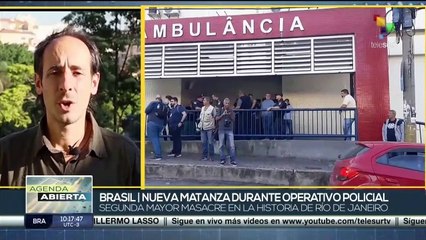 Brasil: Operativo policial genera nueva matanza en Rio de Janeiro