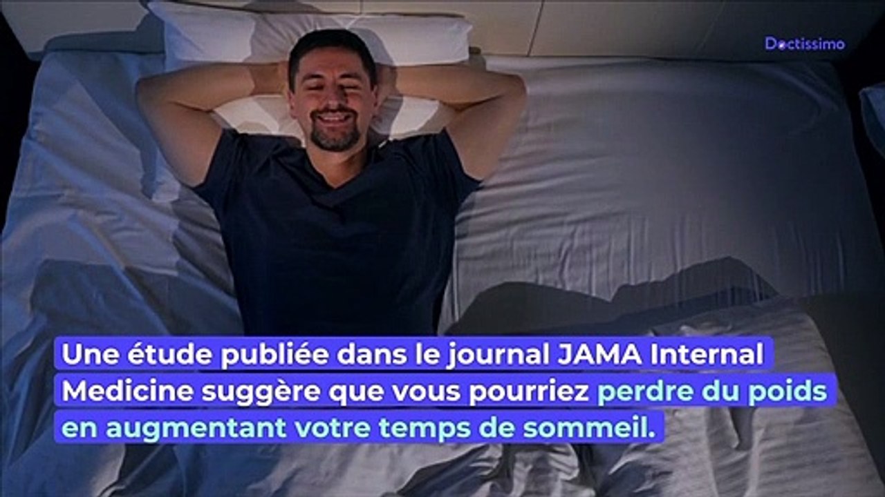 Vous voulez perdre du poids, essayez de dormir...