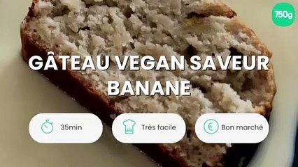 Gâteau vegan saveur banane