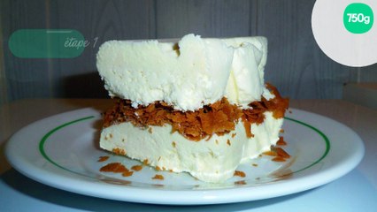 Parfait glacé au chocolat blanc