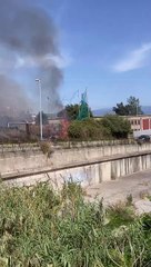 Incendio campetto Annunziata
