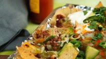 How to Make Sheet Pan Nachos with Chorizo and Refried Beans