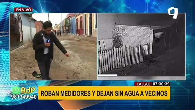 Sin Agua: Se incrementan robos de medidores en las calles del Callao