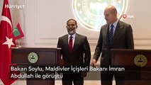 Bakan Soylu, Maldivler İçişleri Bakanı İmran Abdullah ile görüştü