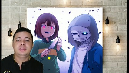 Sans e Chara Reactao ao Rap do BYAKURAN #gacha life