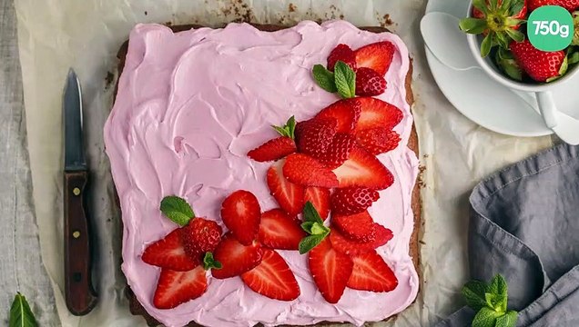 Gateau aux fraises mascarponne