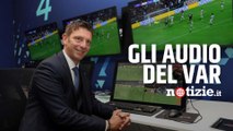 Spezia-Lazio, gli audio del Var al gol di Acerbi: 