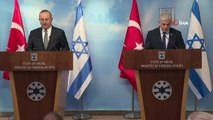 Dışişleri Bakanı Çavuşoğlu ile ortak basın toplantısı düzenleyen İsrail Dışişleri Bakanı Lapid, 