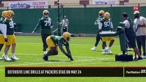 Defensive Line Drills at Packers OTAs