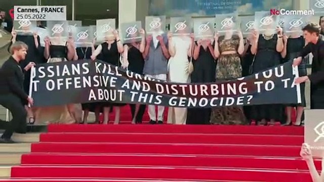 Канны: акция протеста съемочной группы украинского фильма «Видение бабочки»