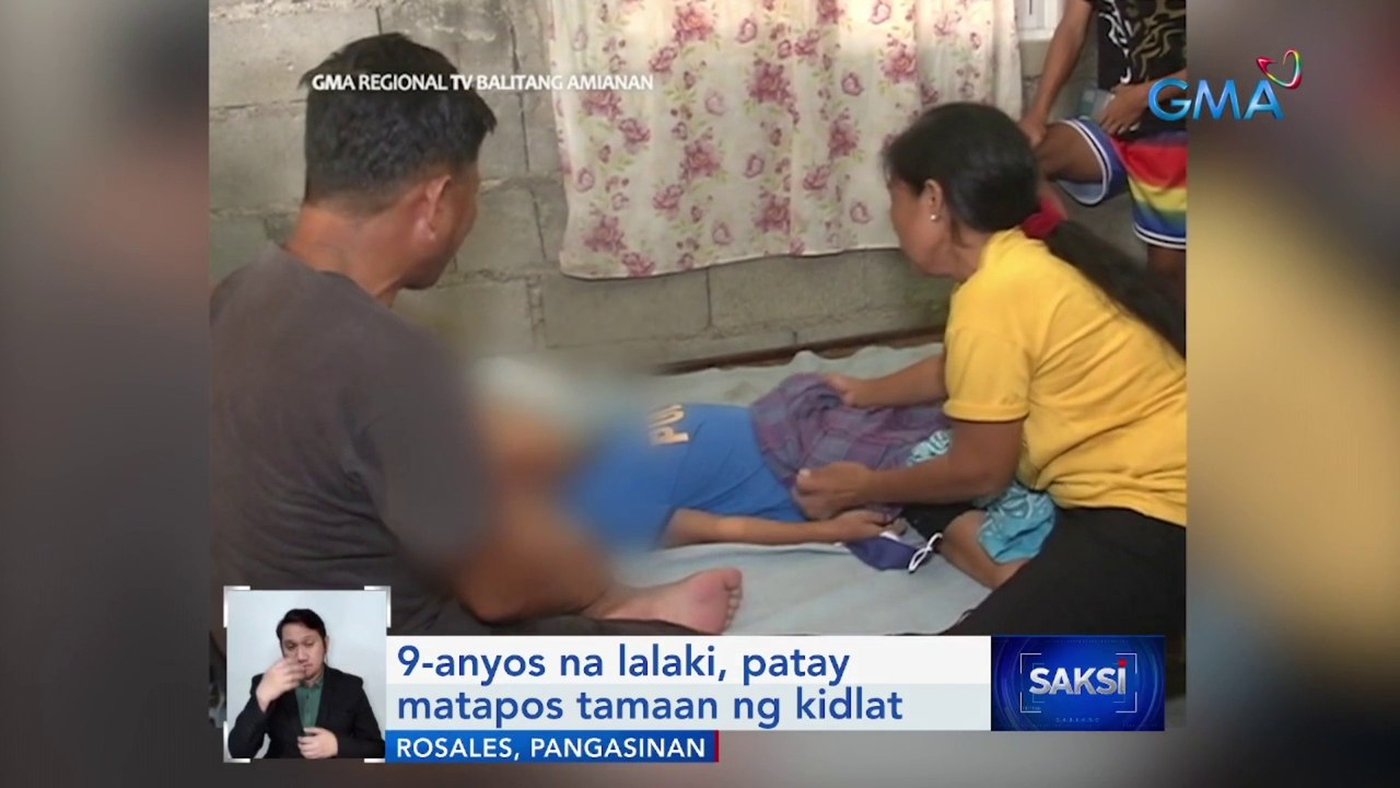 9-anyos na lalaki, patay matapos tamaan ng kidlat | Saksi