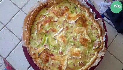 Tarte courgettes et Chaource