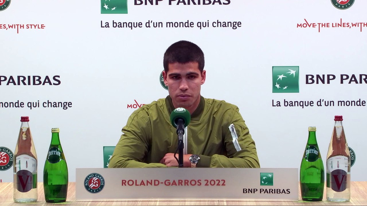 Roland-Garros 2022 - Carlos Alcaraz : "I believe in myself, you have to try to follow your dreams, work very hard every day, that's the secret !"