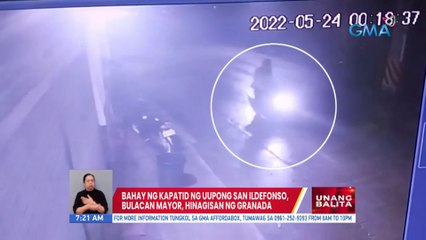 Bahay ng kapatid ng uupong San Ildefonso, Bulacan mayor, hinagisan ng granada | UB
