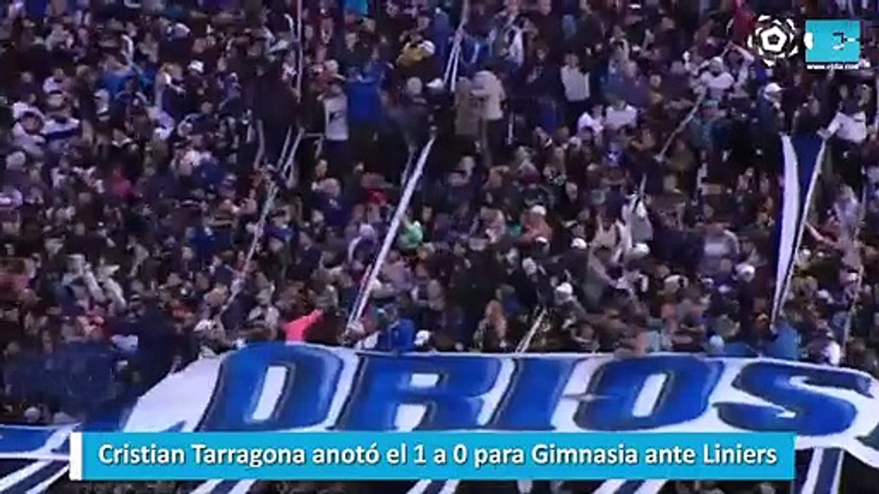 Cristian Tarragona anotó el 1 a 0 para Gimnasia ante Liniers