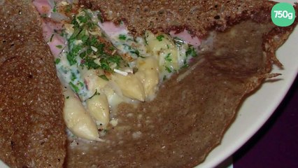 Galette aux asperges et au jambon