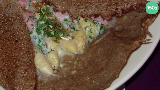 Galette aux asperges et au jambon