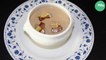 Velouté de champignons, toasts campagnards au foie gras mi cuit