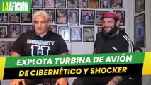Cibernético y Shocker viajaban en avión que explotó su turbina en Tabasco