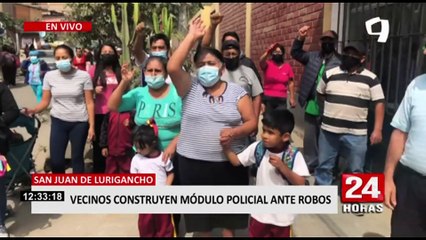 SJL: vecinos invierten S/40 mil en moderno módulo policial, pero no hay efectivos