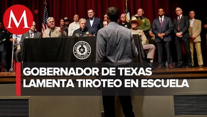 Confrontan a Greg Abbott durante conferencia por tiroteo en Texas